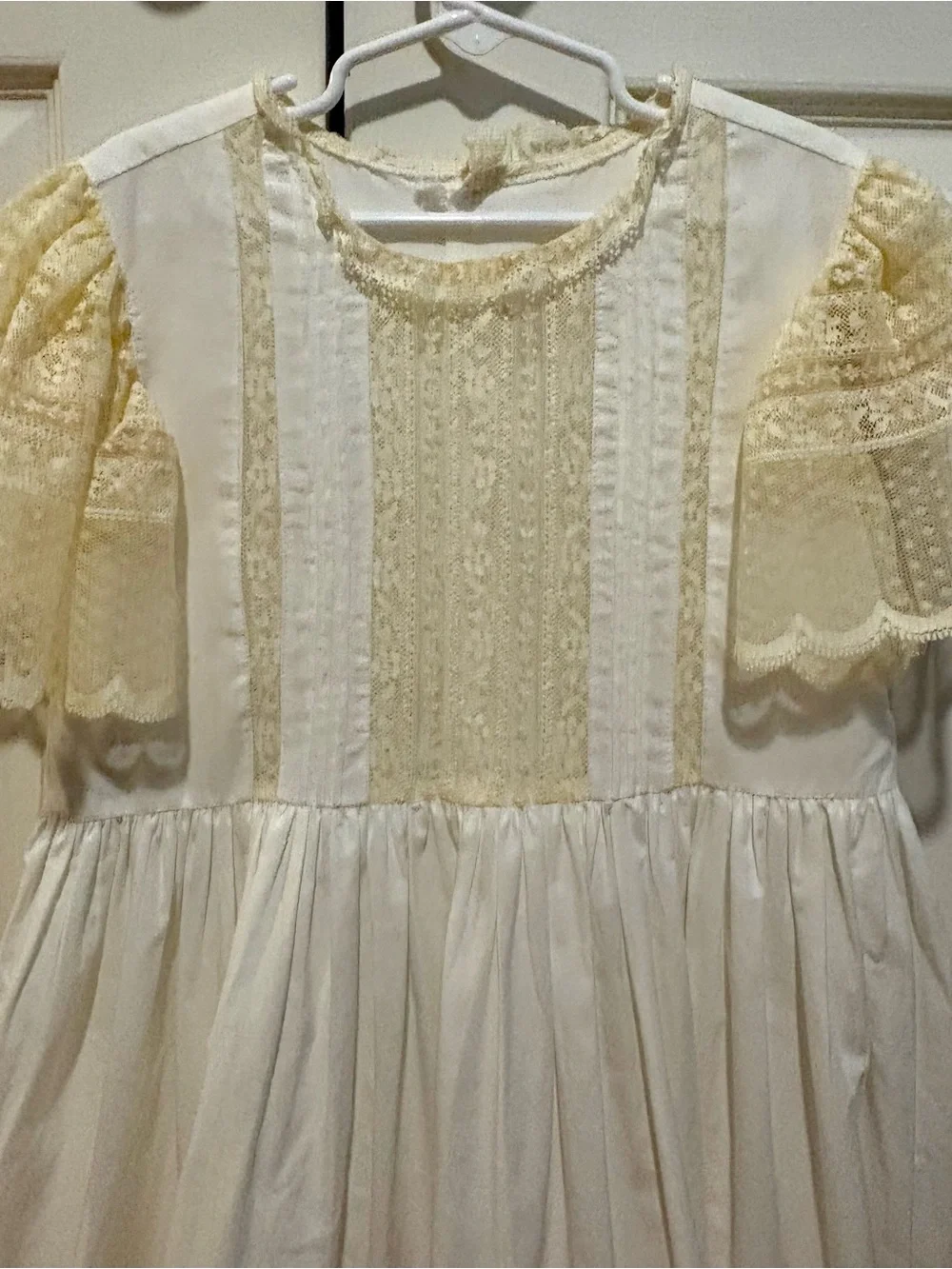 Remember Nguyen Phoenix N Ren Anna Grace Girls Dress - Ecru Lace Size 10